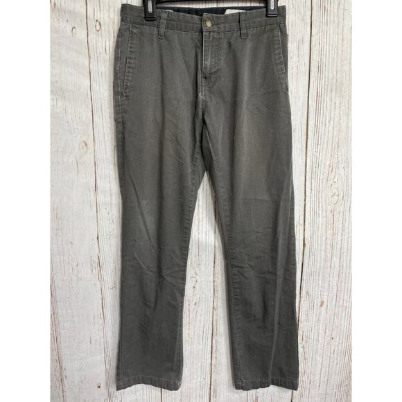 Volcom Jeans Men Size 28 Gray Straight Leg Cotton Blend Skater Minimalist Retro - Picture 1 of 5